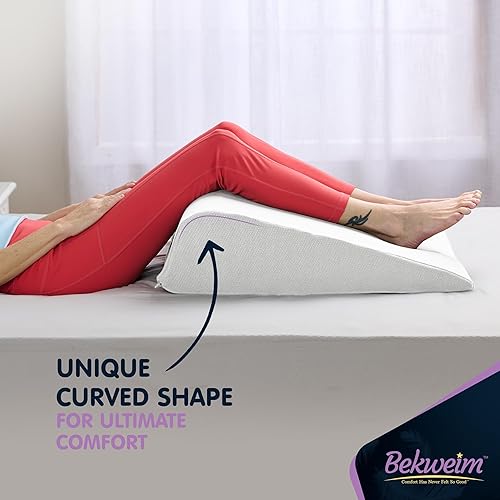 Miniatura 4 de Almohada de cuña para dormir con cobertura añadida  Almohada de cuña ultra cómoda para dormir o después de una cirugía  Ideal para apoyo de espalda,