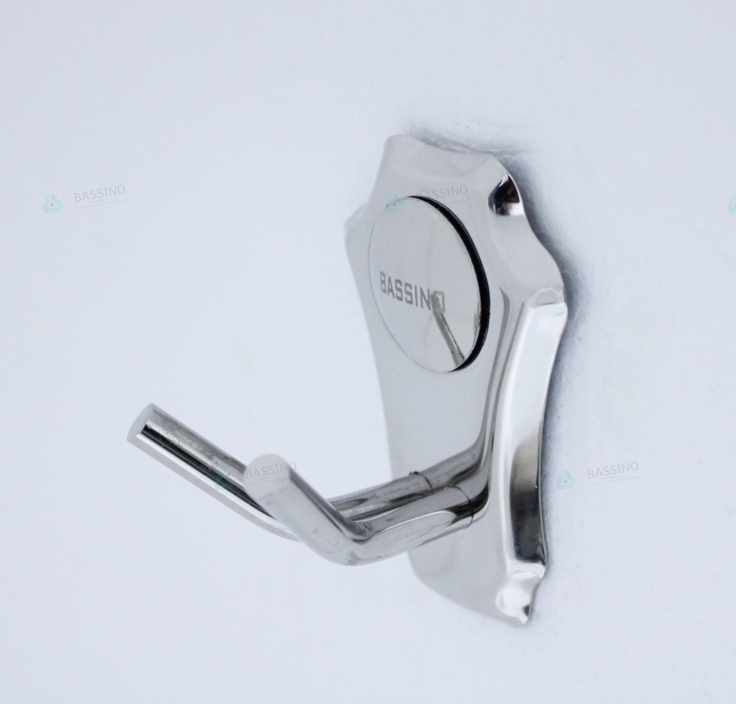BASSINO Stainless Steel Robe Hook/Cloth-Towel Hanger/Door Hanger-Hook/Bathroom Accessories (B099NQP1T7) Amazon Price History, Amazon Price Tracker