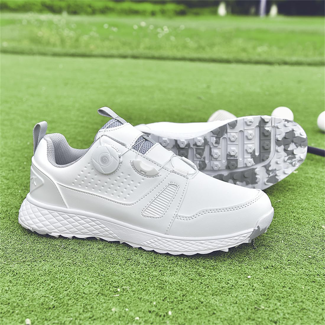 Zapatos De Golf para Hombre Spikless Impermeable Ligero Antideslizante Zapatos Atléticos para Caminar Al Aire Libre Calzados De Golfista Ligeros Al Aire Libre