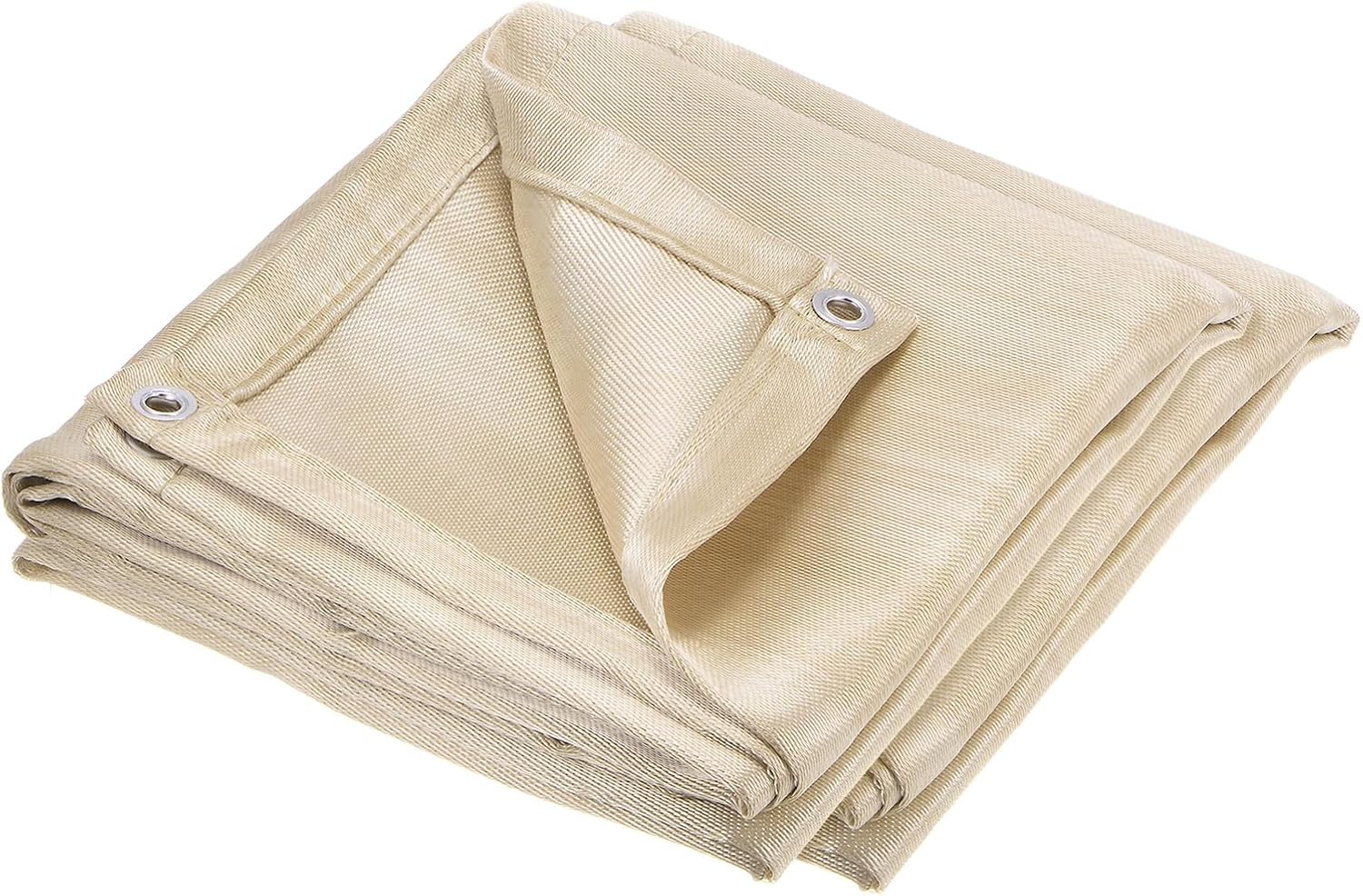 HARFINGTON 2pcs Welding Blanket Fireproof 8ftx6ft 1022 Fahrenheit Working Temp Fiberglass Fire Retardant Blankets for Heat Insulation, Welding Soldering Heat Shield