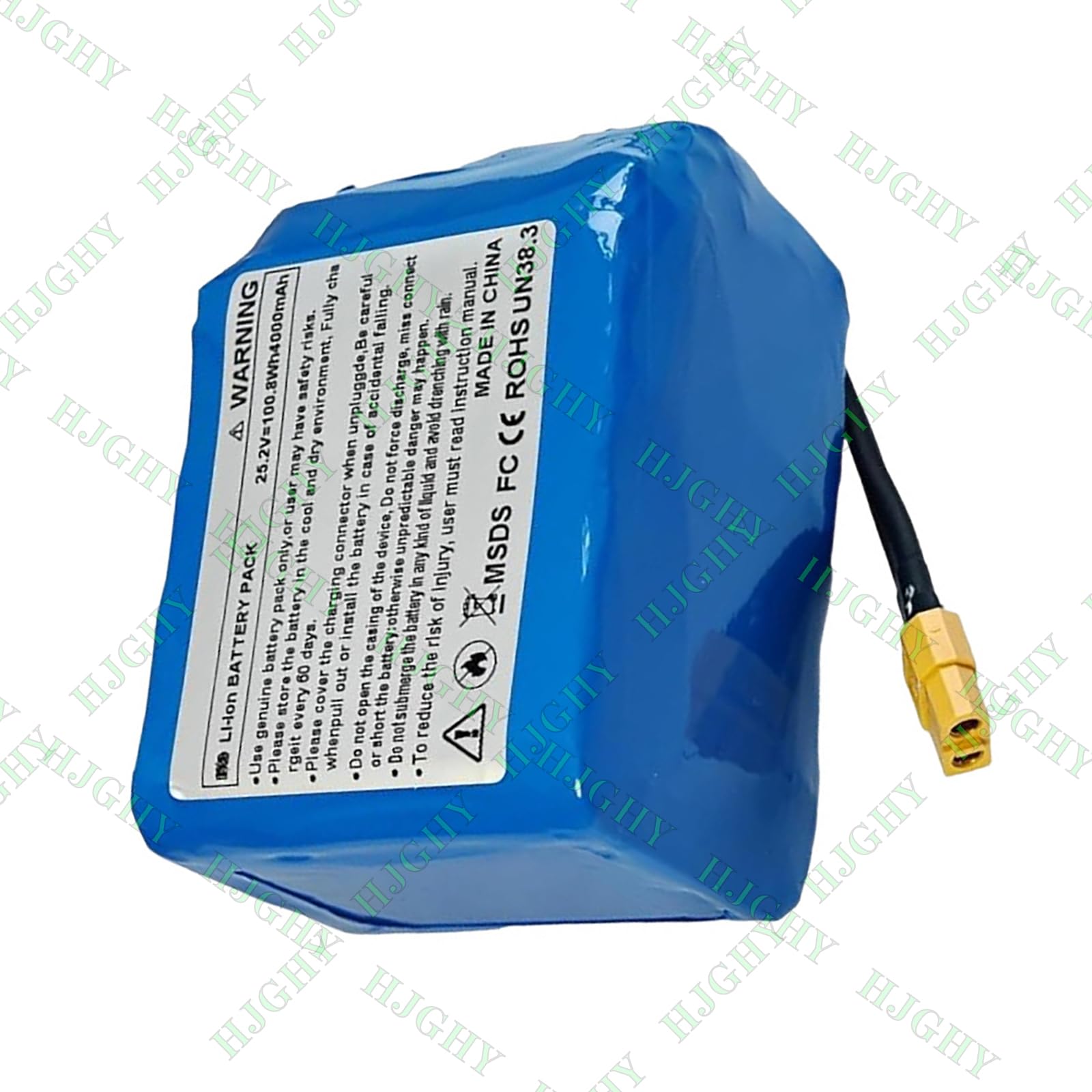 Batteries pour Hoverboard 25,2 V 4 Ah, Batterie de Remplacement pour Scooter électrique 25,2 V (Kits Moteur 100 W), Batterie pour gyropode 29,4 V avec BMS