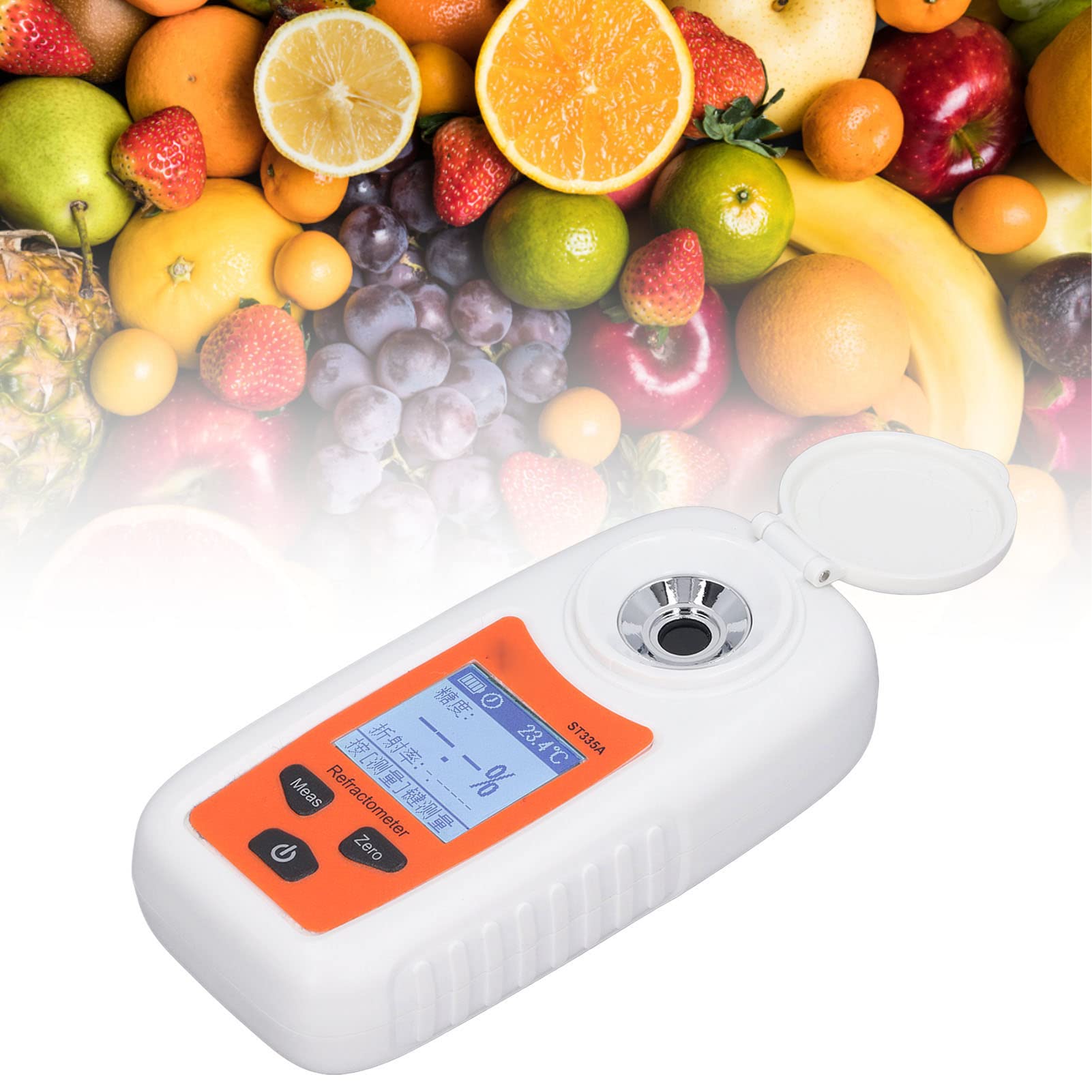 Refractómetro Digital LCD Brix, Medidor de Azúcar de Frutas, Probador de Dulzura, Refractómetro de Concentración de café, Densidad de Bebidas Azucaradas