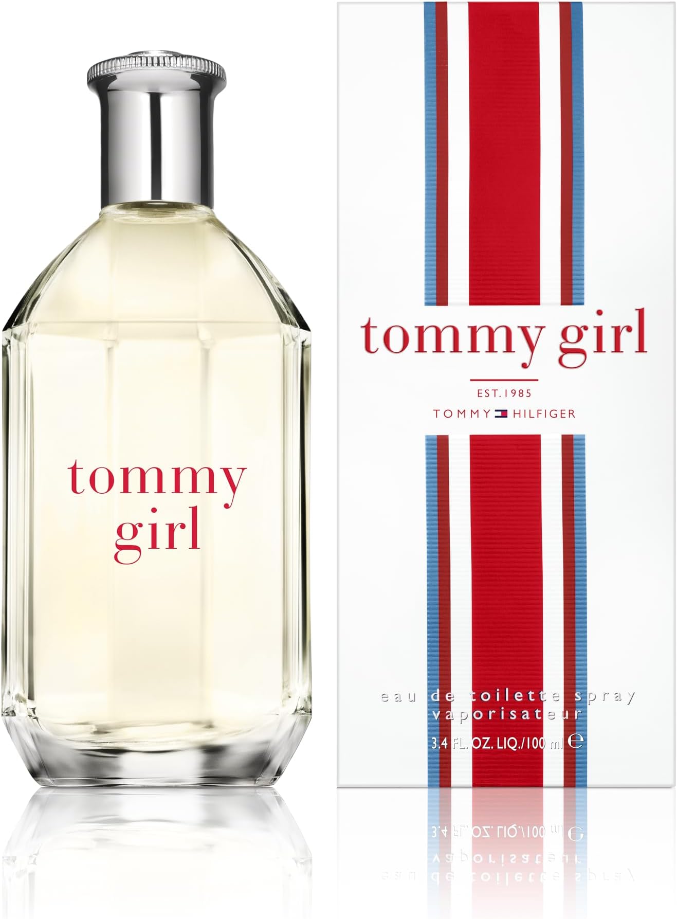 Tommy Girl Eau de Toilette 100 ml – Perfume for Women – Very Fresh Floral Fragrance with Fruity Notes – Transparent Glass Bottle