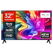 TCL 32SF560 – 32-inch, Full HD Smart QLED Direct LED TV with Fire TV & HDR, Alexa on Demand, Metallic Design, Frameless