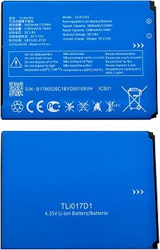 TLi017D1 Replacement Battery for TCL Flip Pro VZW-TCL-4056W Phone,Rechargeable 0 Cycle Battery Compatible with TCL Flip Pro VZW-TCL-4056W