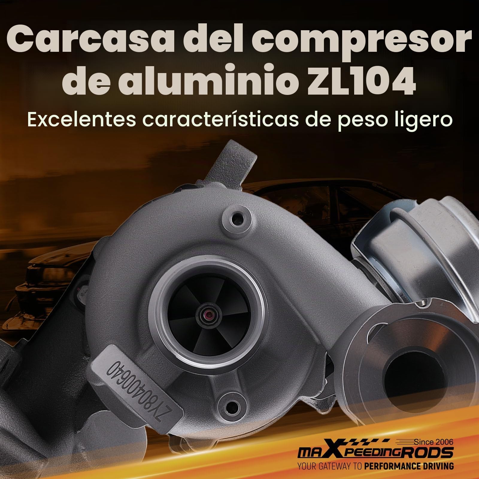 maXpeedingrods Turbocompresor GT1749V 724930- para 2.0TDI Motor BKD/AZV/BKP, Turbo 136/140CV para Seat Altea Leon Toledo para Audi A3 para VW para Skoda 03G253019A 03G253014H 03G253010J
