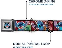 Vista 5 de Collar de perro con hebilla para cinturón de seguridad, 6 expresiones, flora tropical, burdeos, rojos, verdes, 11 a 17 pulgadas, 1.0 pulgadas