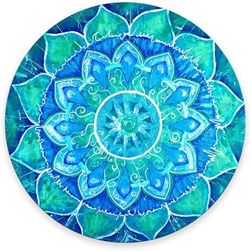 SSOIU Gaming Mouse Pad Custom,Anti Slip Mandala Mouse Mat for Desktops, Computer, PC and Laptops, Customized Round Mouse Pad for Office and Home