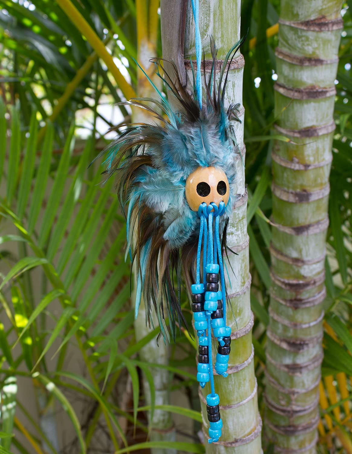 Miniature Hawaiian Warrior Ikaika Makaki'i Helmets (Aqua)