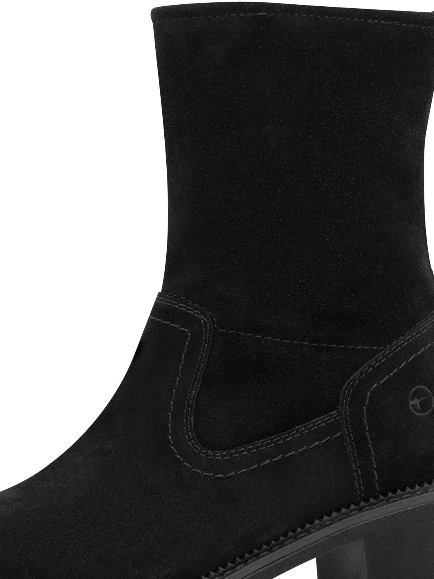 Tamaris Comfort Stivaletti da donna in pelle con tacco a blocco