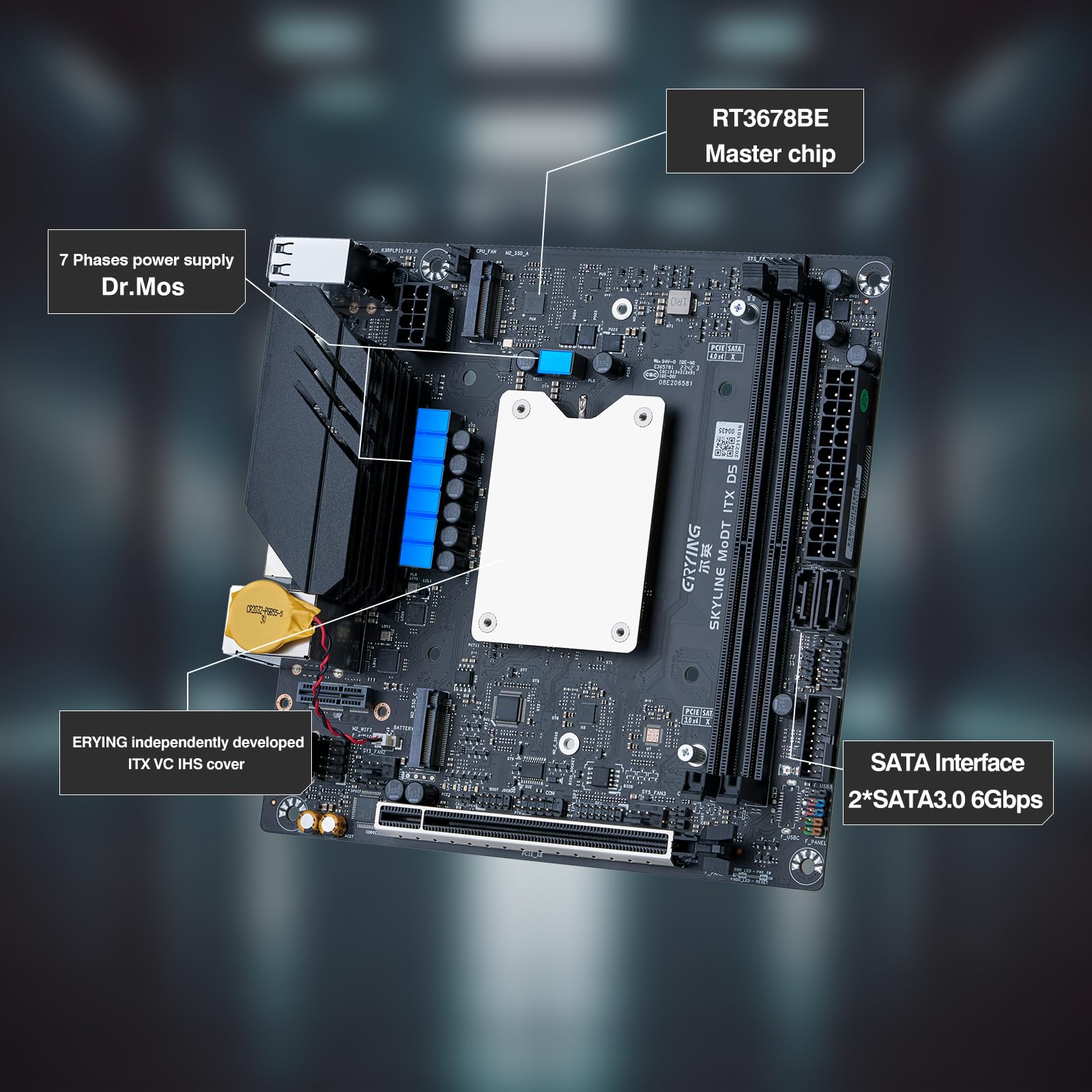 Amazon | ERYING Mini ITX CPUマザーボードコンボ - Intel Core i7