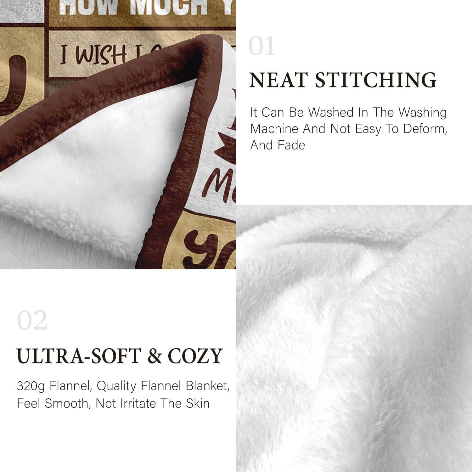 Gifts for Husband from Wife - Valentines Day Gifts for Him - Birthday Gift for Husband - Anniversary Wedding Gift for Men - Best Husband's Ever Present - to My Husbands Blanket 50"x60" - Image 6