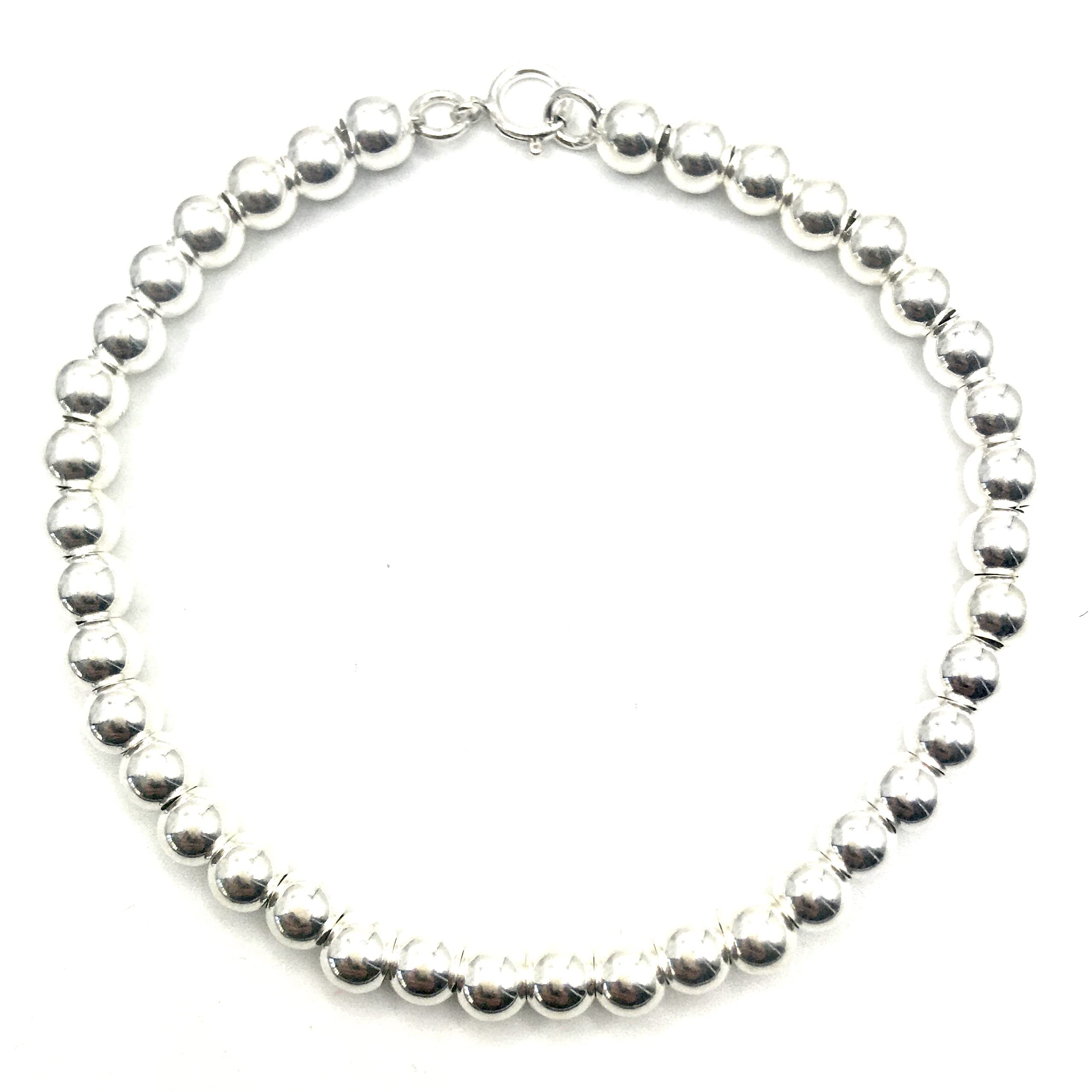 MASBARATA PULSERA BOLAS PLATA DE LEY.
