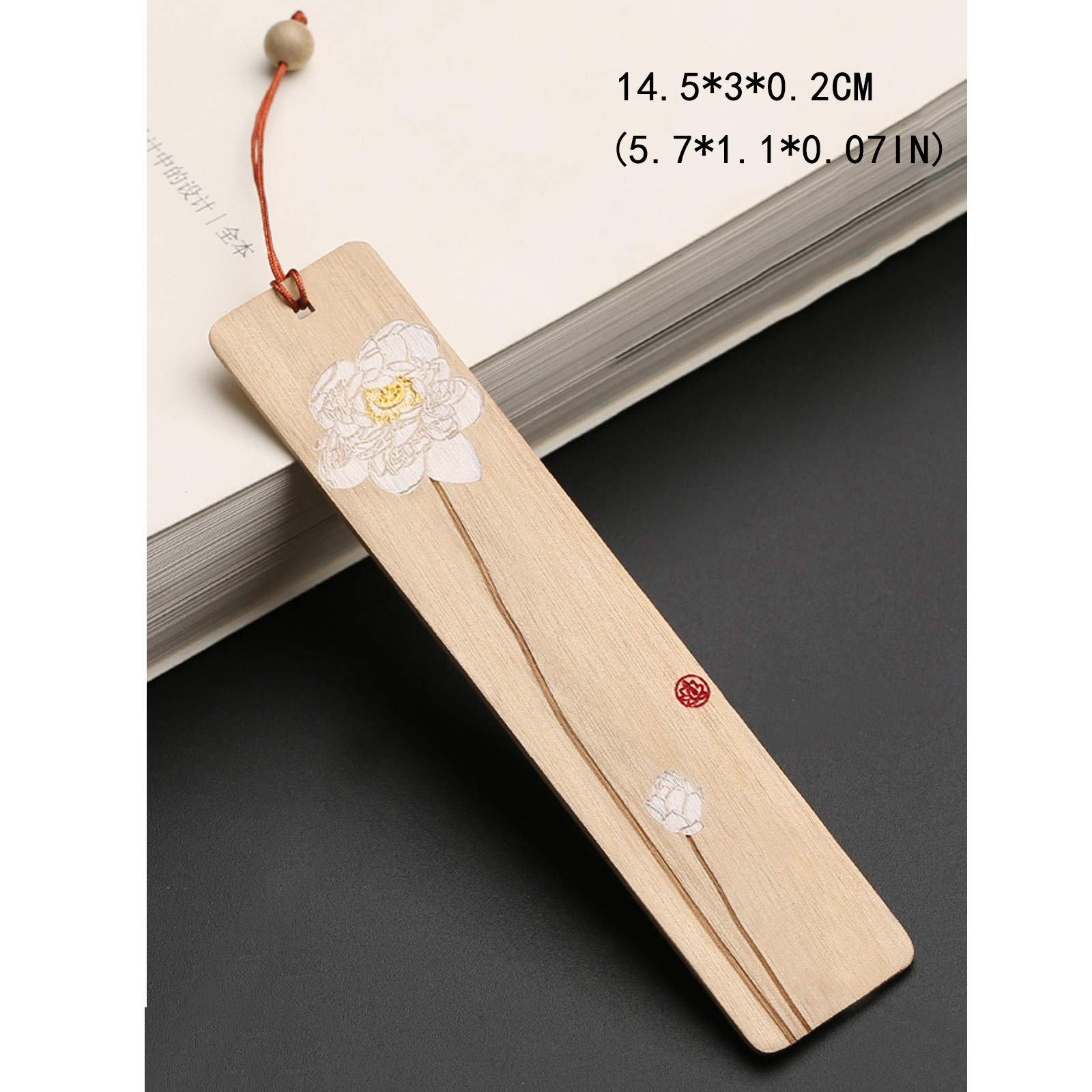 Marque Pages Bookmark Bois, Bookmark Bois à la Main, Page marqueur for Livre Lovers, Page tourneurs, lecteurs de Voyage, Cadeaux Livre Main Signets
