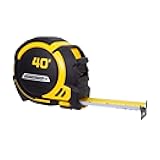 Komelon 40-Ft Contractor TS Wide blade Tape Measure with Backside Printing, Manual Lock, Long Standout (93440)