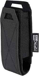 Single Pistol Mag Pouch MOLLE Elastic Open Top Mag Pouch for 9mm .40 S&W .45 ACP MP5 Mag pouch 500D Nylon - TOPTACPRO