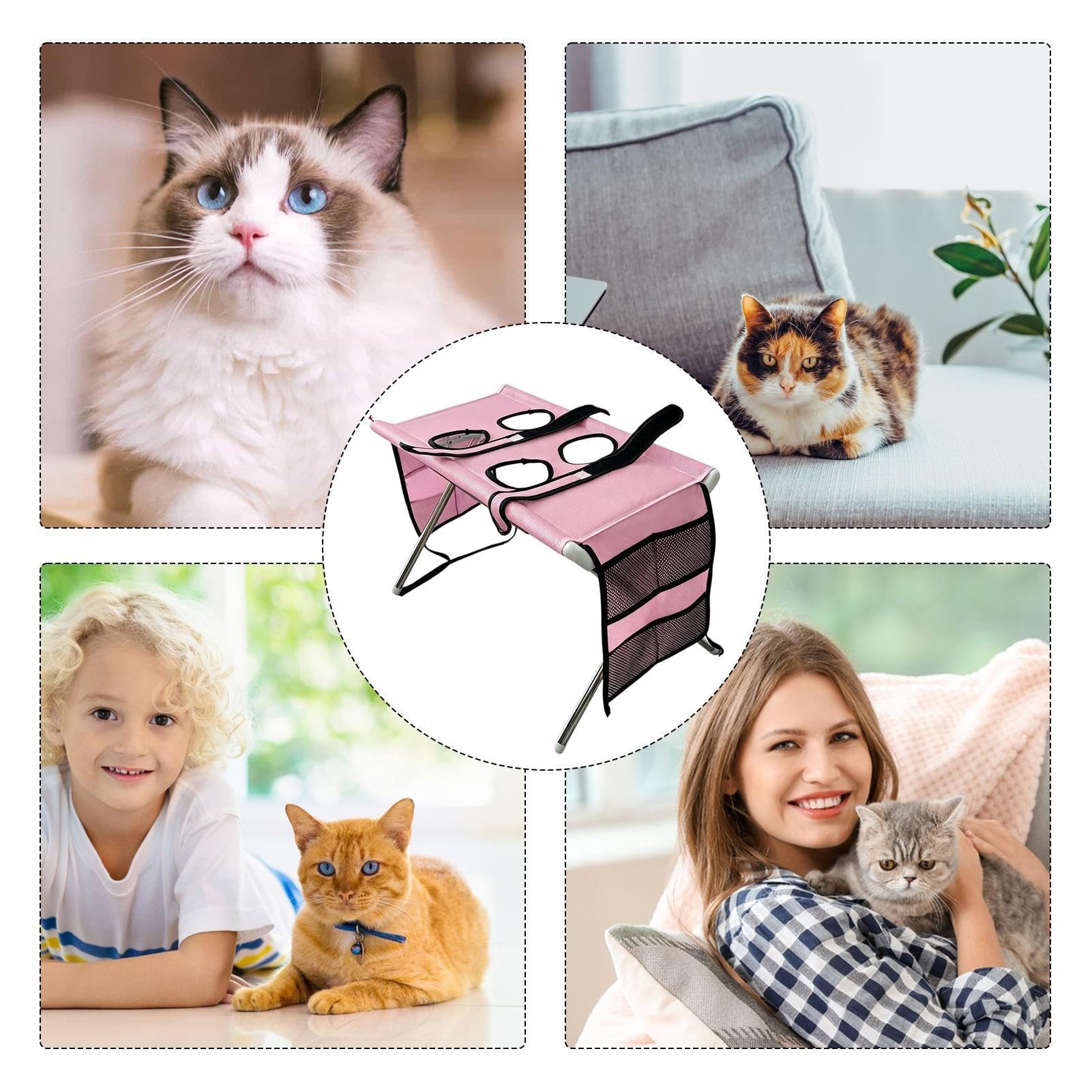 Hamaca De Aseo Para Mascotas Arnés Para Gatos Para Corte En Mesa Con | Hamaca Para Corte Uñas Para hogar, interior, veterinario, post-paseo, apartamento, baño y