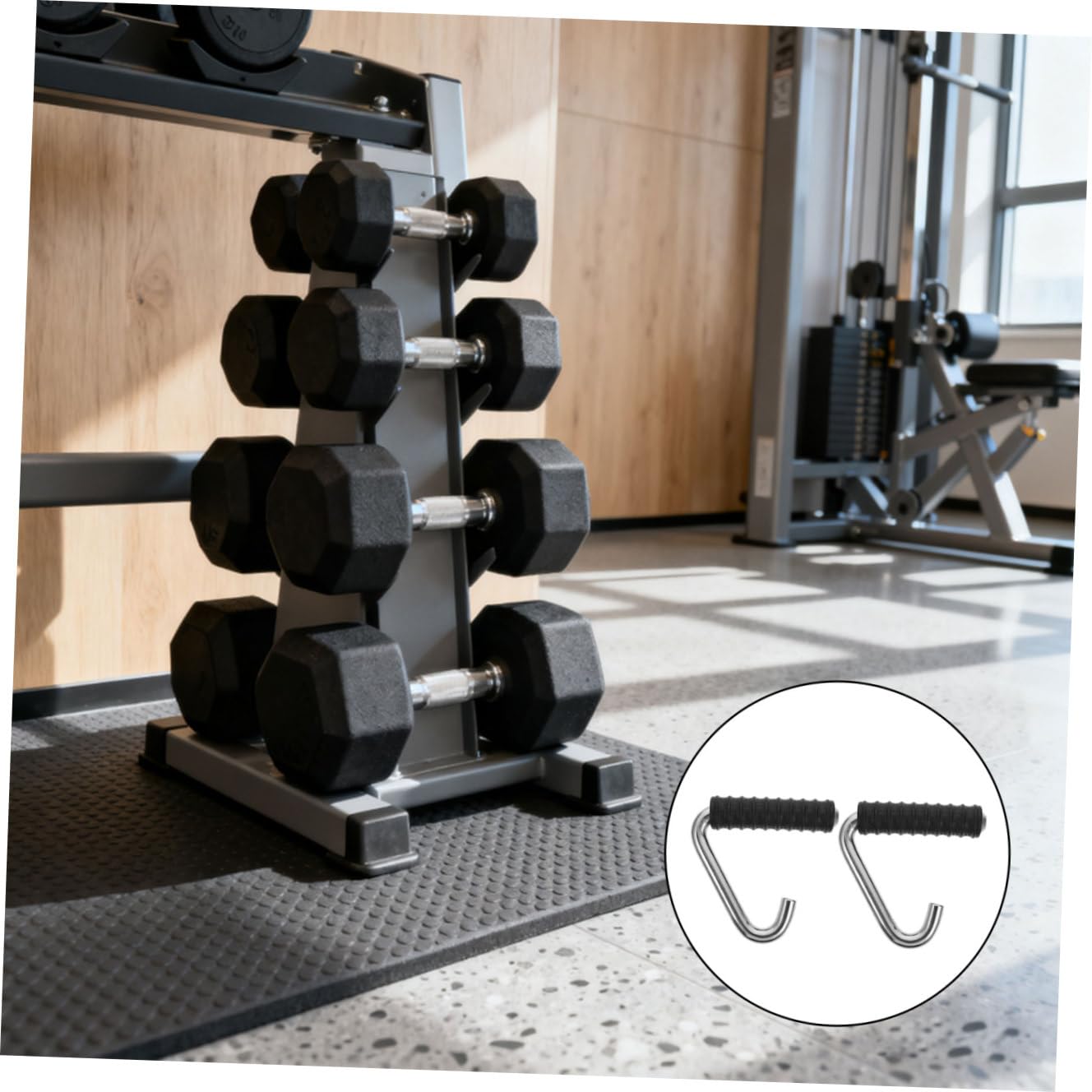 Abaodam Teiliges Fitness Zugstangen Griffe Ergonomische Tragbare Handgriffe Für Widerstandsbänder Für Krafttraining Und Oberkörper Workout