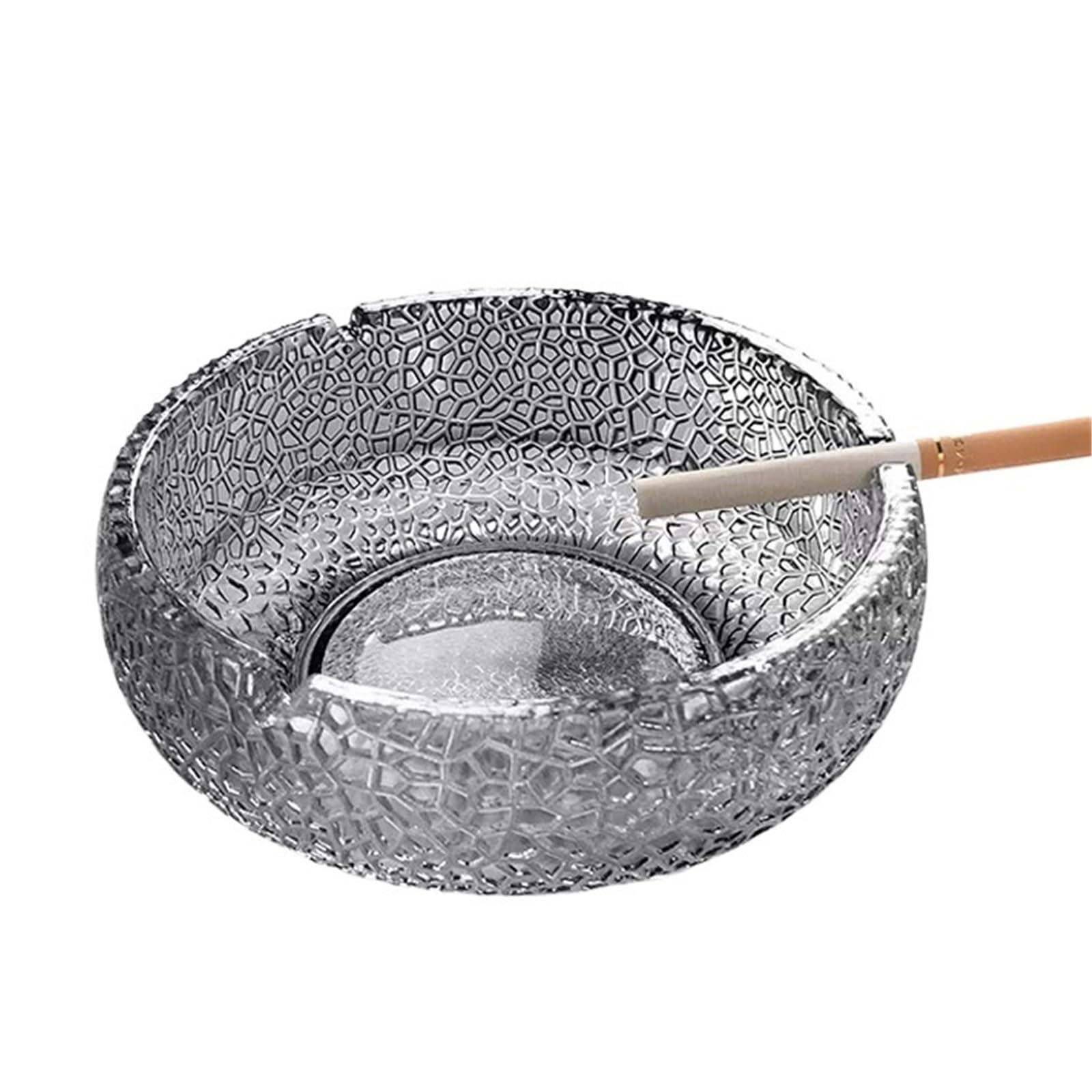 Zhaoj24-05 Cigar Ashtrays Crystal Glass Ashtraylight Luxury Office And Household Coffee Table High-end Ashtray(Clear)