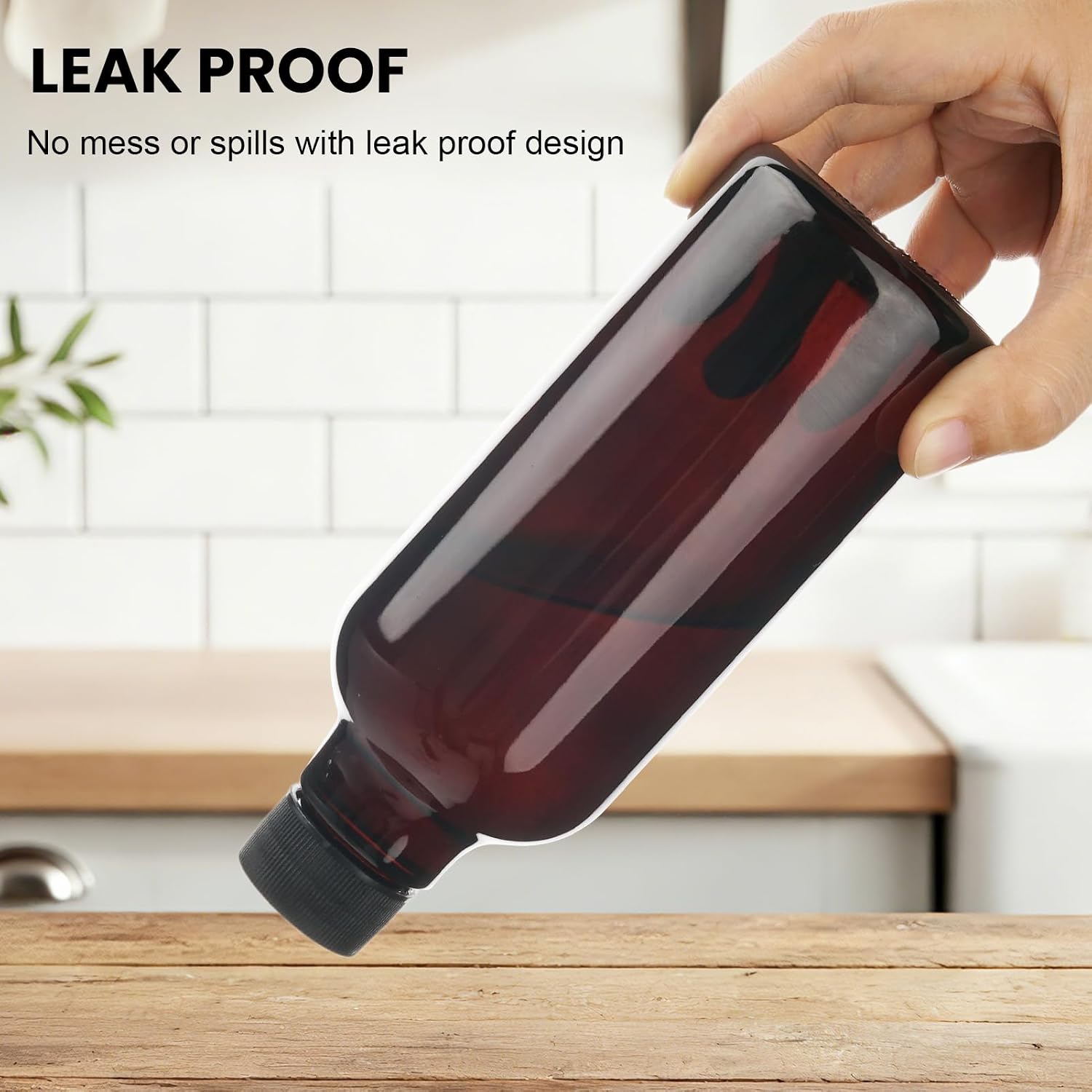 Glass Spray Bottles 10oz Mist/Stream (Brown-1, 10oz) image 5