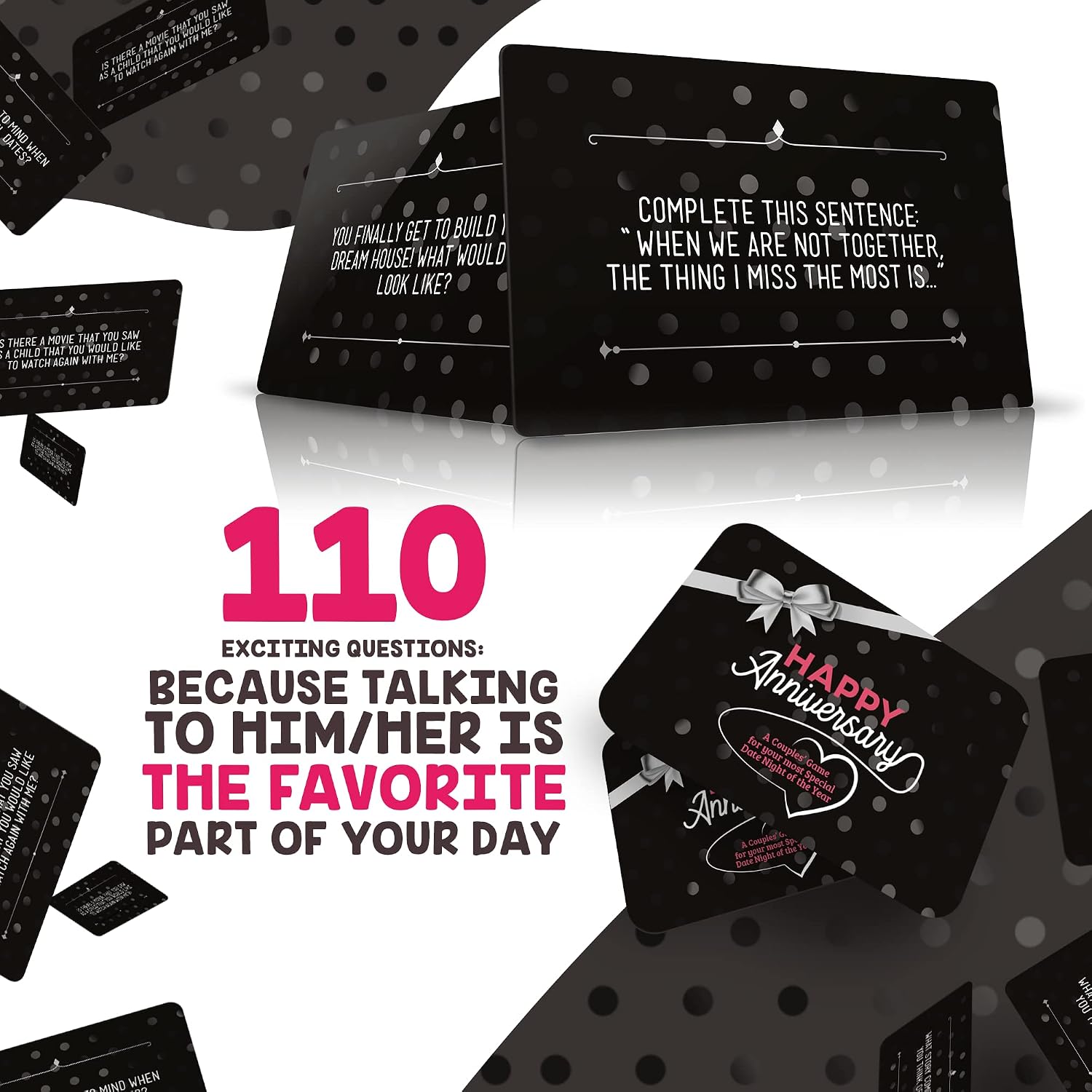 Happy Anniversary Couples Game Gift for Him and Her One Year for Boyfriend 4 Year for Parents