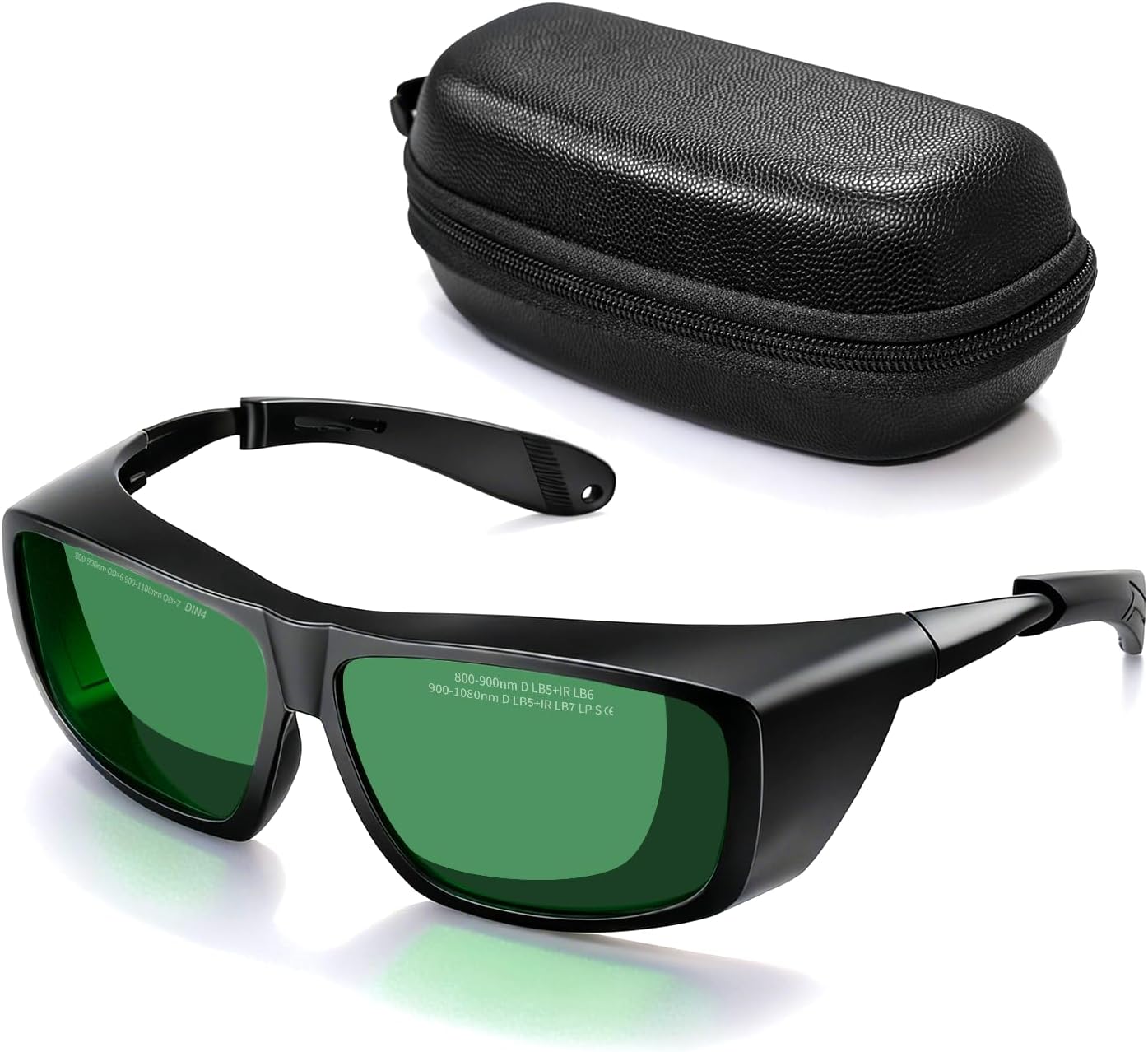 Laser Safety Glasses, OD7+ (900–1100nm) & OD6+ (800–900nm), Eye Protection for Welding, Cutting, Engraving & Fiber Laser Machines