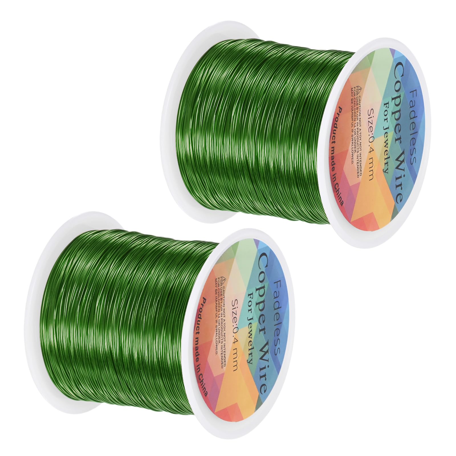 M METERXITY 2-Rolls 0.4mm Jewelry Wire