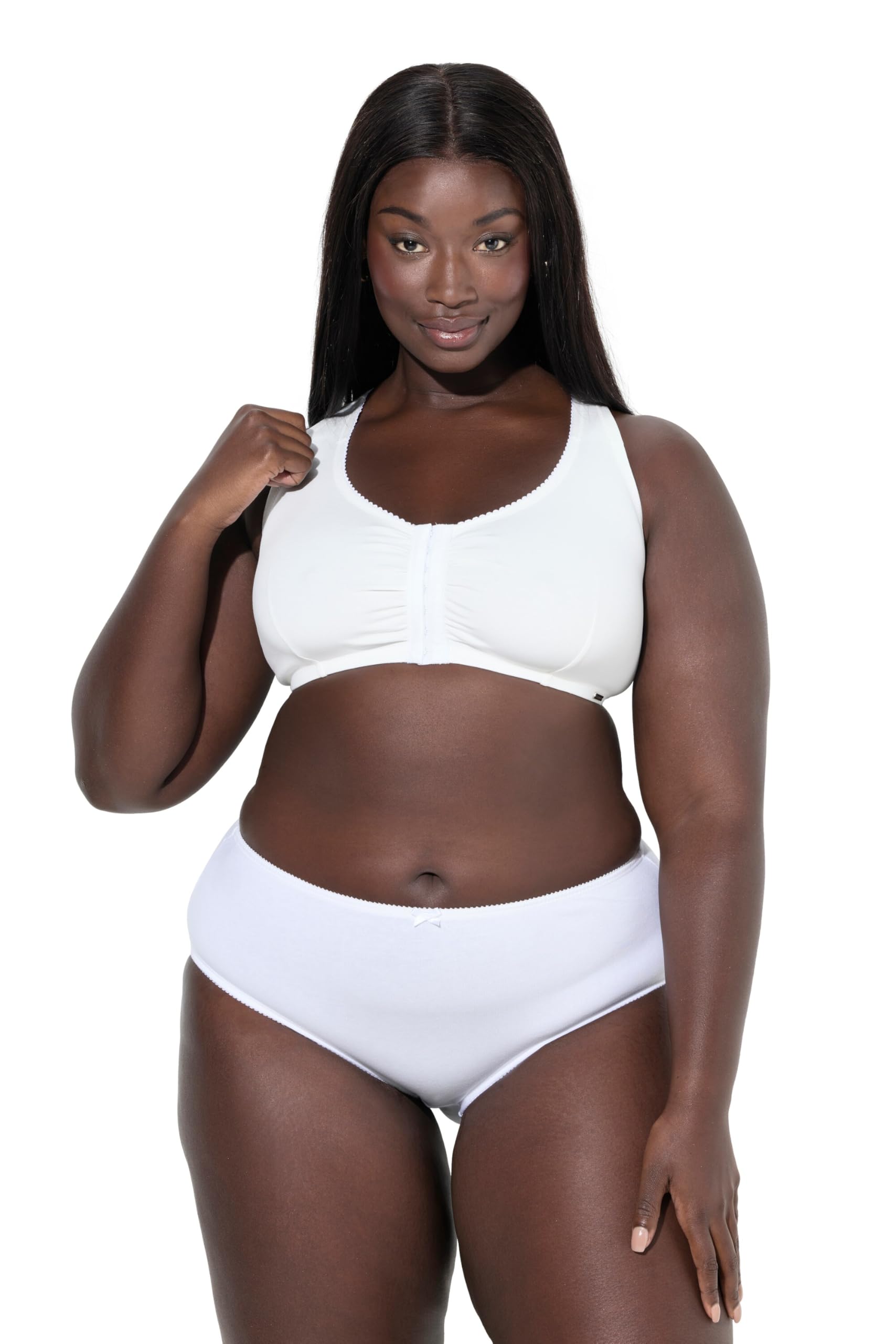 Ulla Popken Damen große Größen Übergrößen Plus Size Bustier, Still-BH, Vorderverschluss 842928