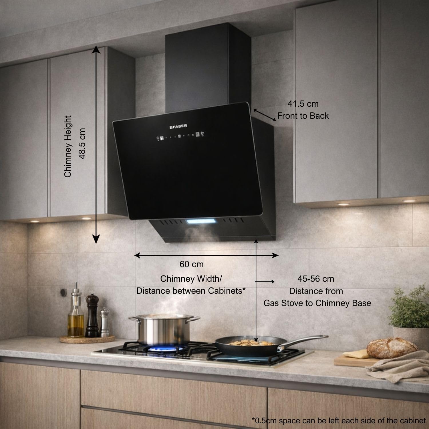 Faber 60cm 1200 m³/hr Vertical Wall Mounted Chimney|Filterless|Two Way Suction|AutoClean|8 Yr on Motor & 2 Yr Comprehensive Warranty by Faber|Touch&Gesture Control|Hood Mojito IN HC SC FL BK 60,Black 71hIBGLCcLL. SL1500