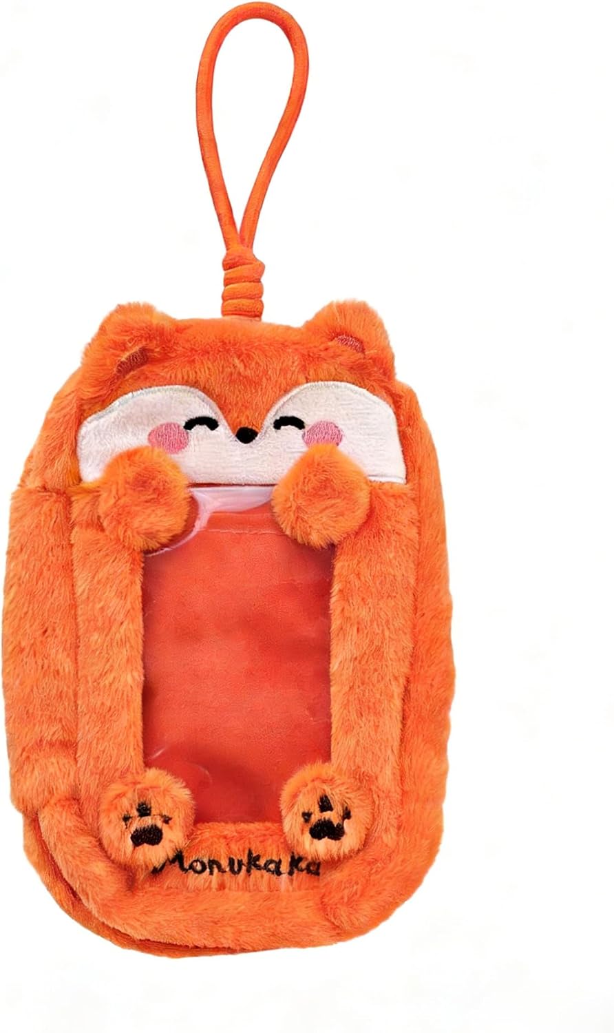 Clear Figure Display Bag, Plush Keychain Pouch for Blind Boxes(Red)