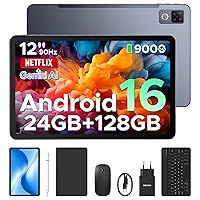 DOOGEE U12 Tablet con Tastiera Android 16, Tablet 12 Pollici