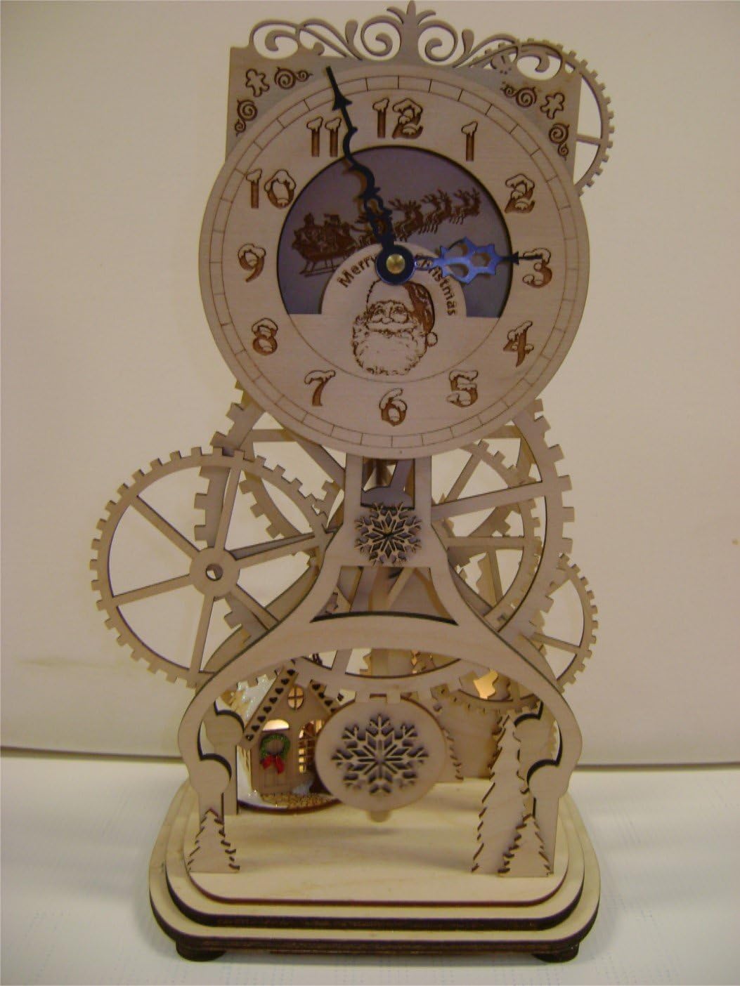 Ginger Cottage Santa Clock Includes 1 Cottages