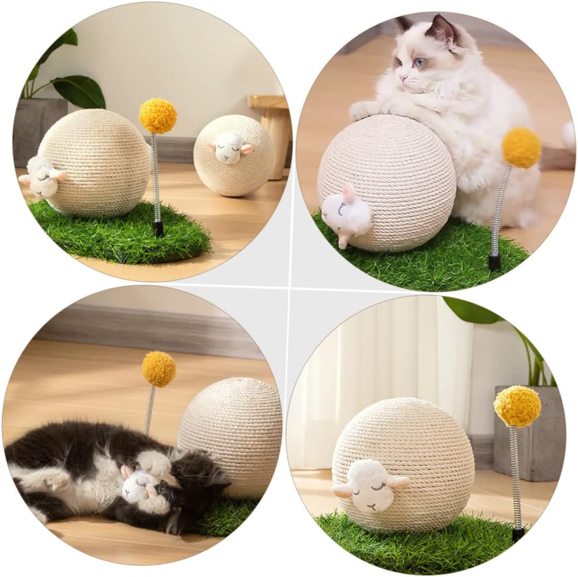 SUPVOX Interactive Scratching Toy for Cats Material Lightweight Design Indoor Plaything for Kittens to Prevent Scratching Furniture