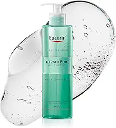 EUCERIN Gel de Limpeza Facial AntiAcne Dermo Pure Gentil 400ml, Pele Mista e Oleosa, Suave, Demaquilante