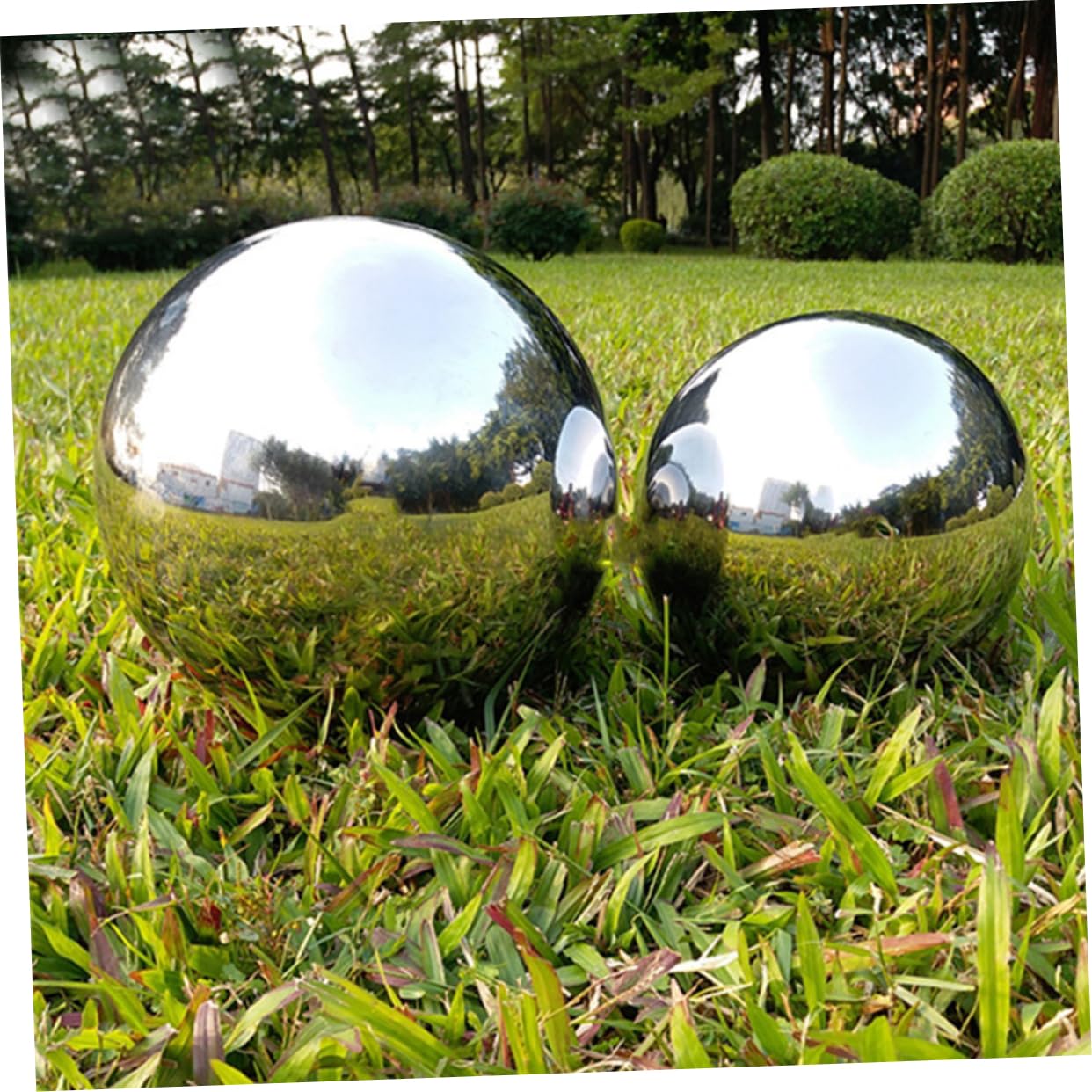 Gazing Acciaio Inossidabile Sfera Riflettente Decorativa Per Giardino Resistente e Leggera Perfetta Per Interni Ed Esterni Abbellisci Tuo Spazio