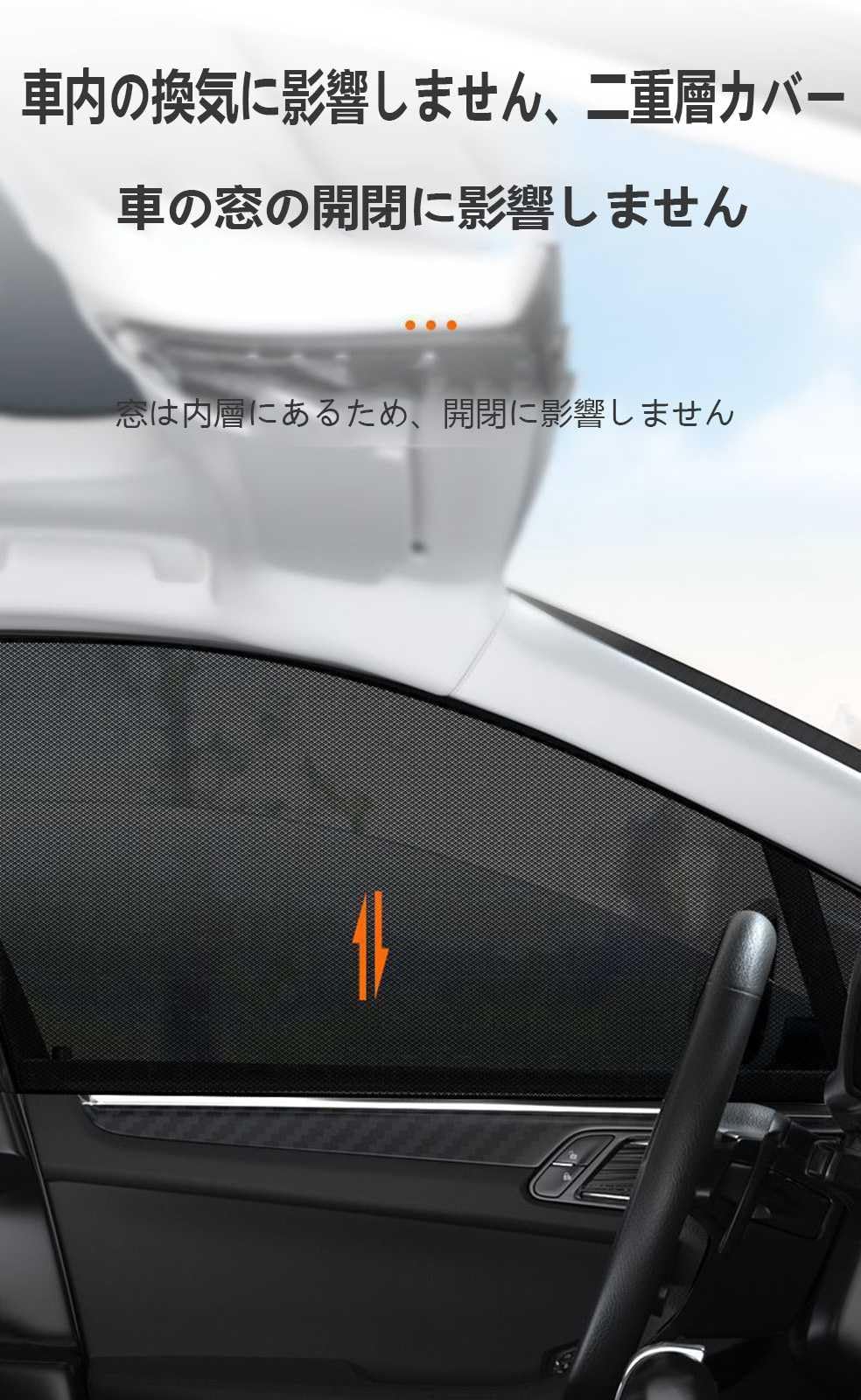 Amazon.co.jp: 4枚セット 車用網戸 エブリィワゴン DA64W に適用