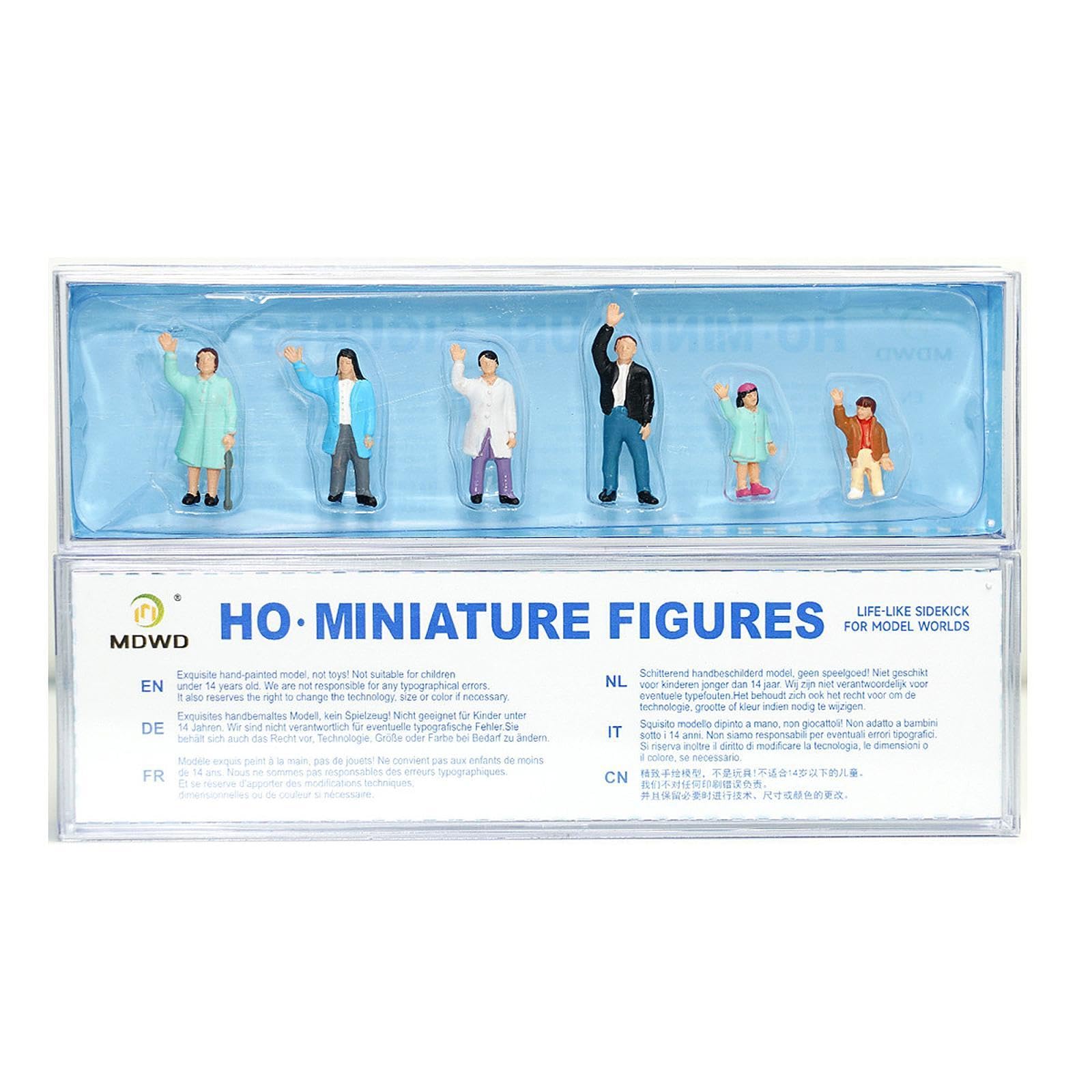 Set di 6 Miniature in Ho (1/87) per Case delle Bambole E Parchi.