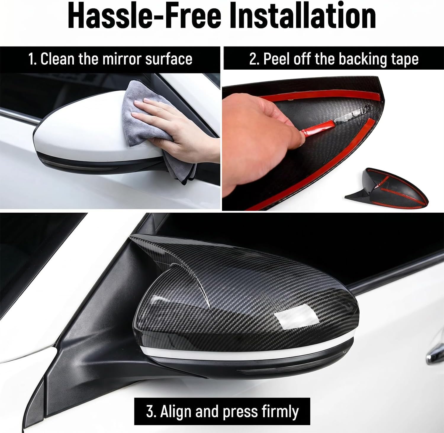 Side Rearview Mirror Covers Cap Compatible with Nissan sentra 2020-2025/Altima Sedan 2019-2025 ABS Side Door Mirror Cap Covers Exterior Car Accessories (Glossy Black)