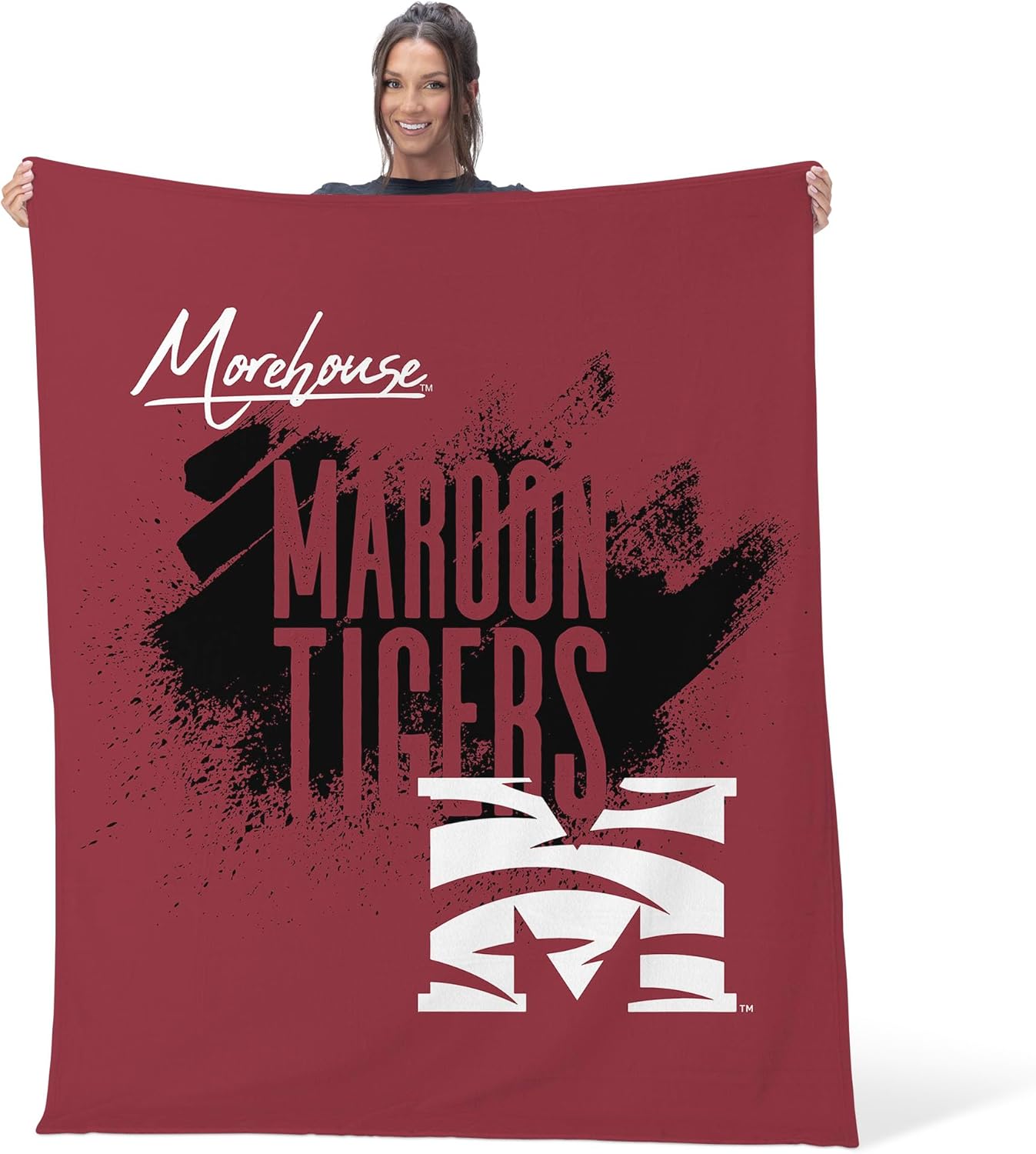 NORTHWEST NCAA Morehouse, Tradition, Silk Touch Throw Blanket, 50 x 60 Inches - Image 2