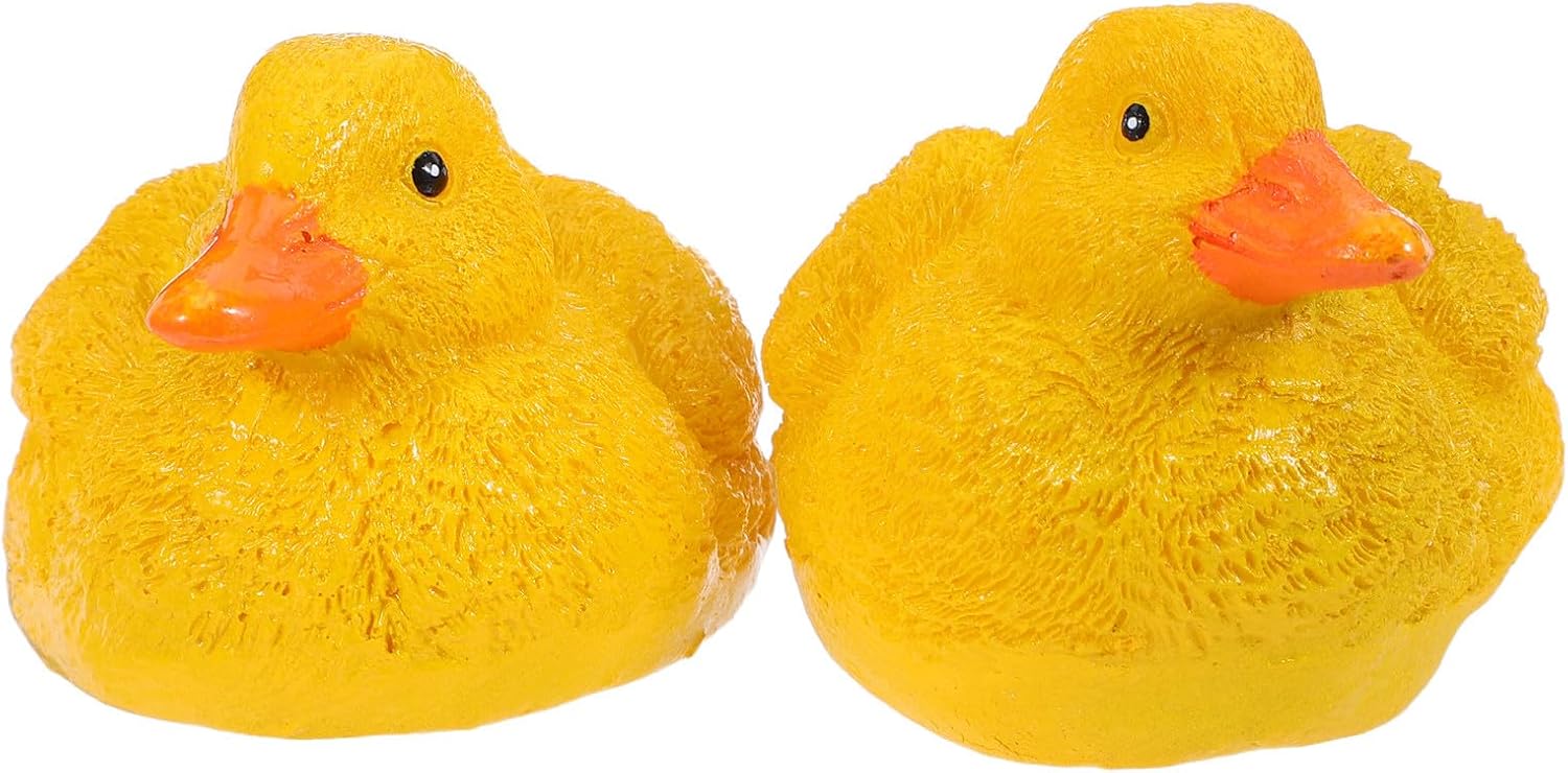 Toddmomy 2pcs Floating Duck Pool Decor for Outdoors, Duckling Figurine