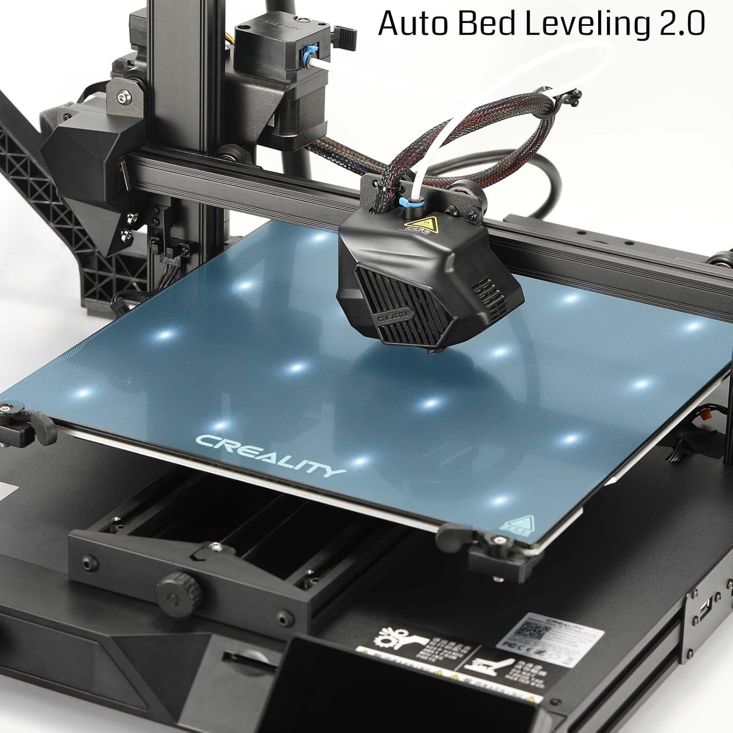 Creality CR-10 Smart 3D Printer performing auto bed leveling