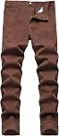 DANT BULUN Men's Fashion Casual Printed Jeans Stretch Skinny Denim Jogger Pants