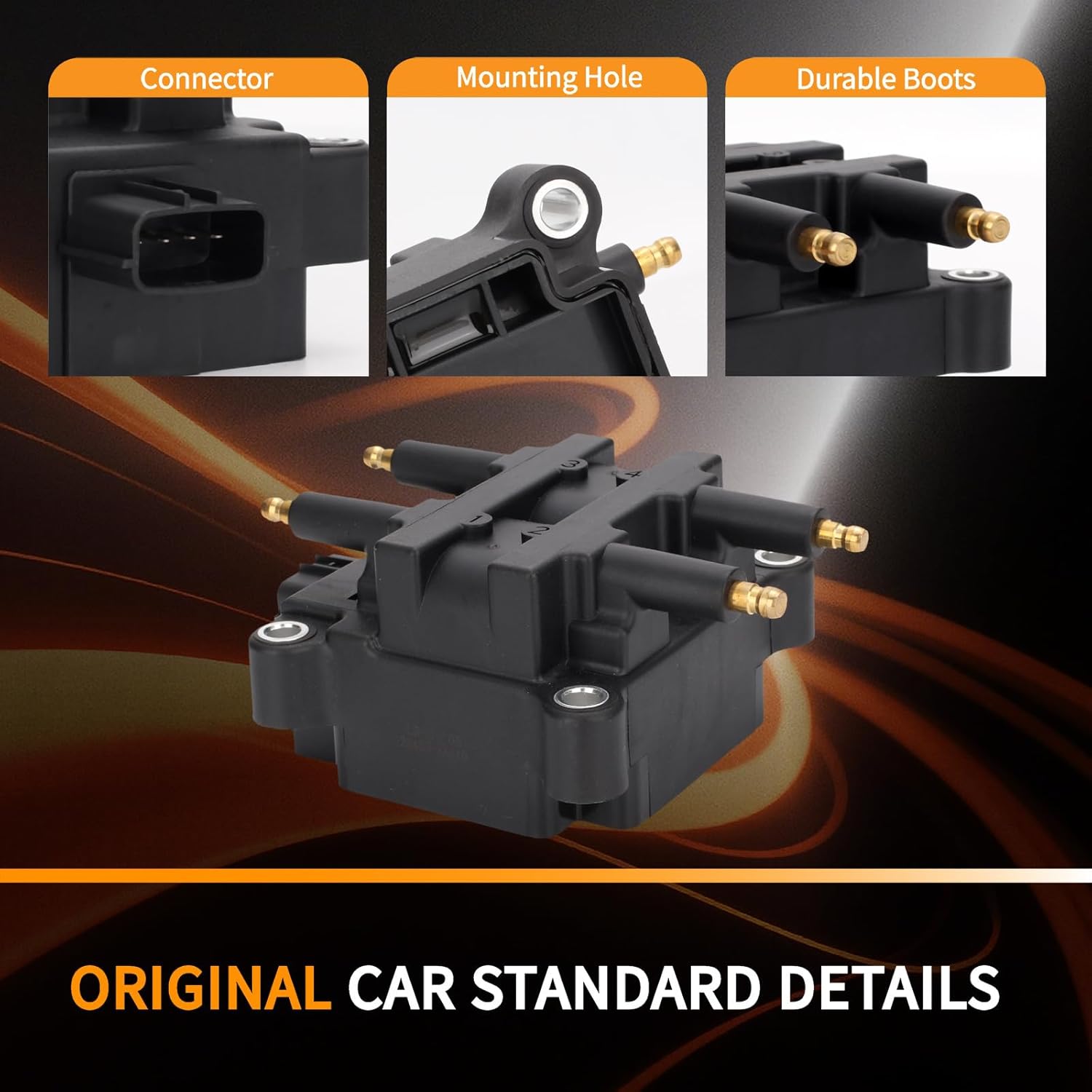 UF240 OEM Ignition Coil - Compatible with Subaru Baja Forester Impreza Outback Legacy 1997 1998 1999 2000 2001 2002 2003 2004 2005 2006-2.2L 2.5L H4 Engines - Replaces # 22433AA570 22433AA410 C1229