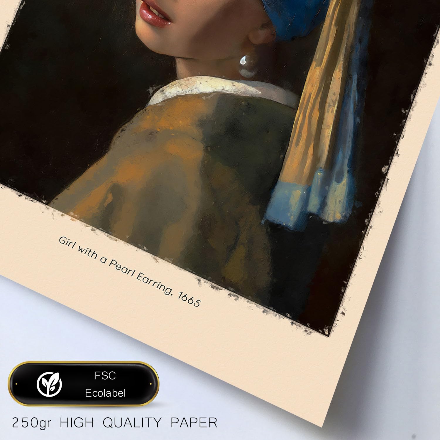 Nacnic Poster 6 set of Johannes Vermeer Collection of artworks, Decorative frames for your living room bedroom - Image 3