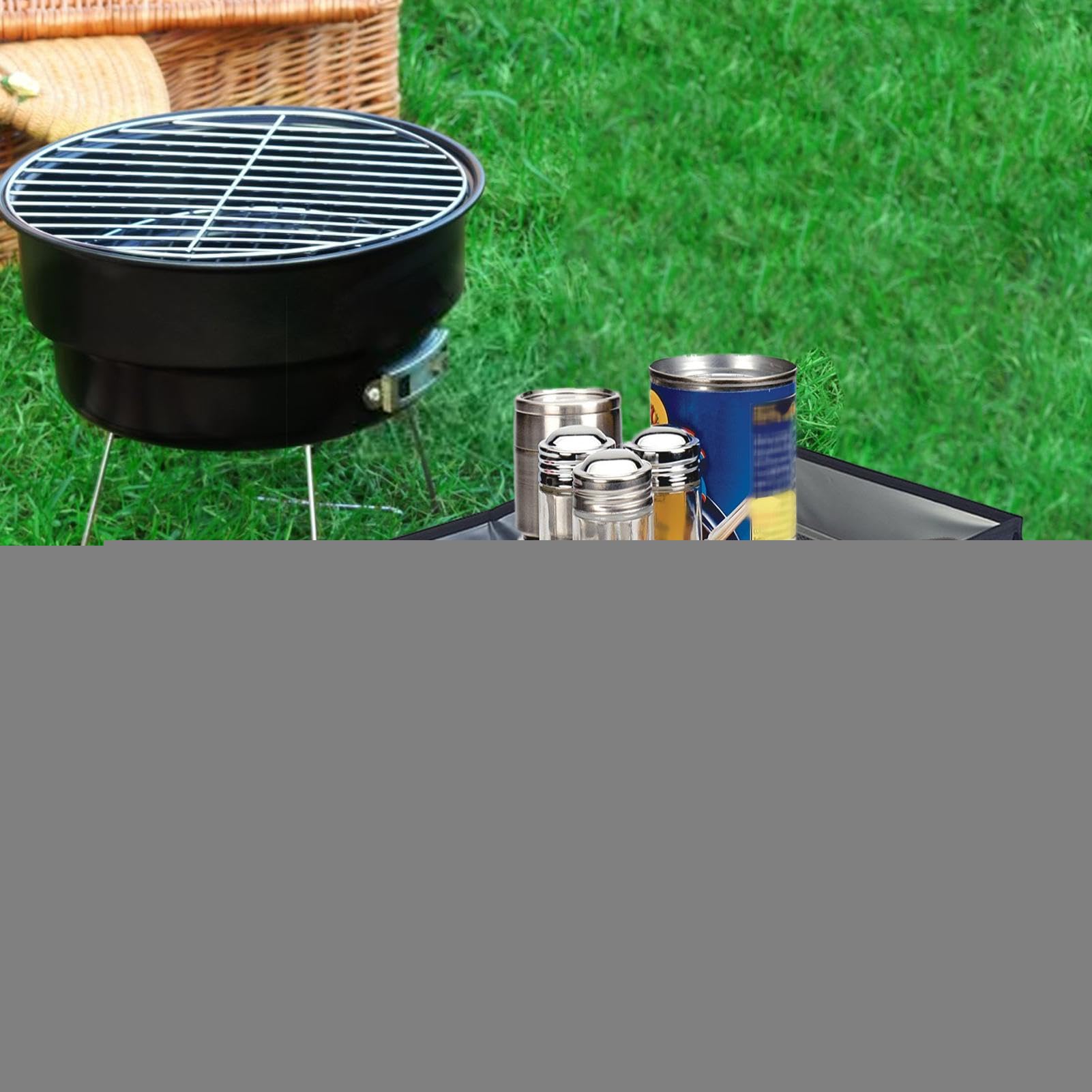 Torba na narzędzia do grillowania, torba na narzędzia do grillowania | wyściełany pasek na ramię, organizer na przybory kuchenne, na sztućce ze składanym uchwytem na ręczniki, na podróż, piknik, b