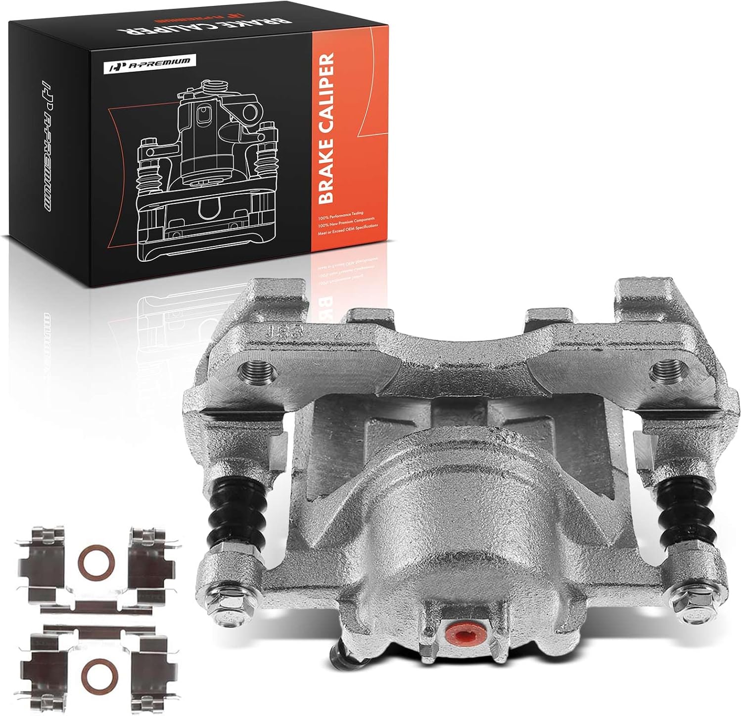 A-Premium Disc Brake Caliper Assembly with Bracket Compatible with Select Suzuki Models - Aerio 2006-2007, L4 2.3L - Front Right Passenger Side