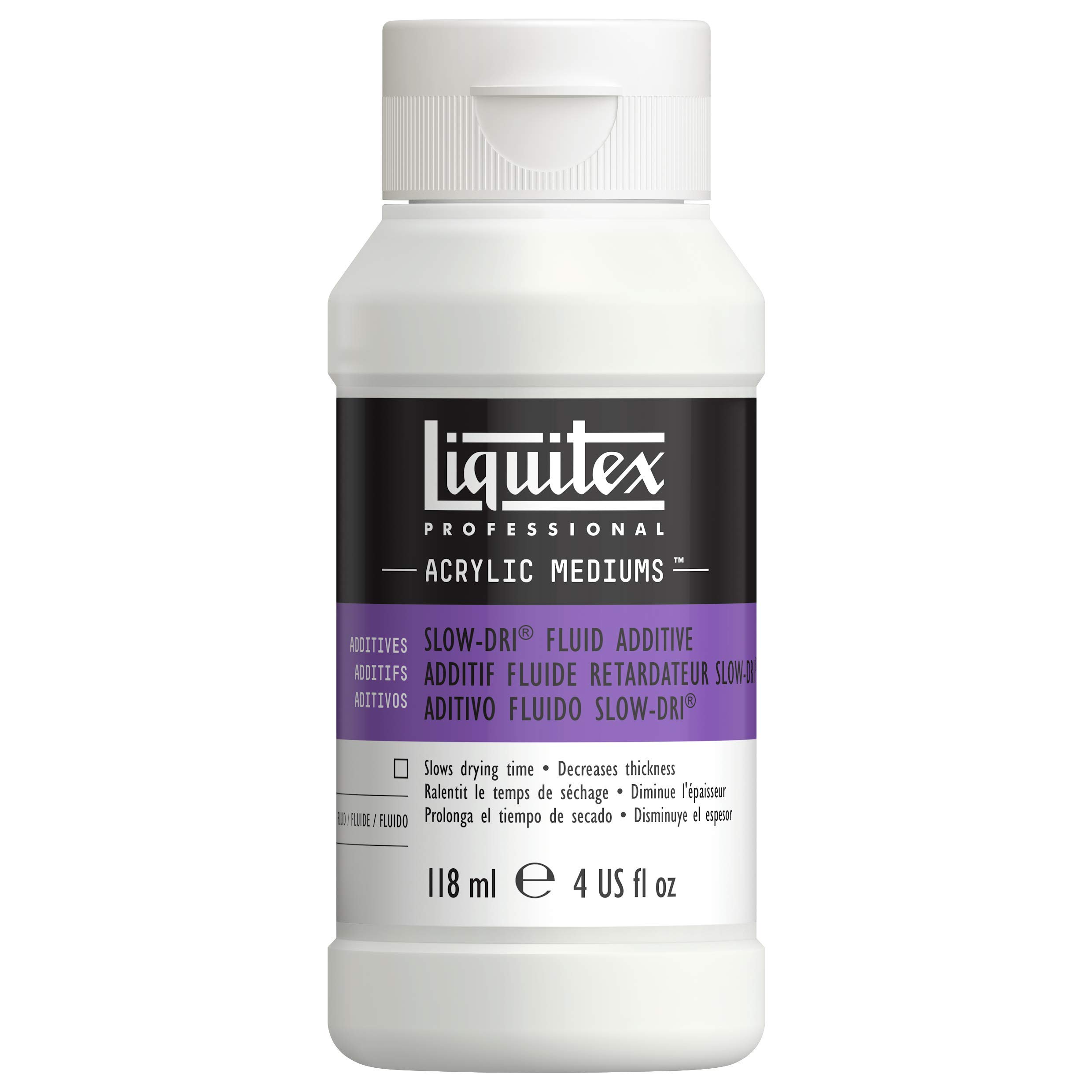 Liquitex 126704 Professional Slow-Dri Gel Trocknungsverzögerer für Acrylfarben, Retarder, Trocknungszeit um ca. 30 % erhöht, Archivqualität - 118ml Flasche