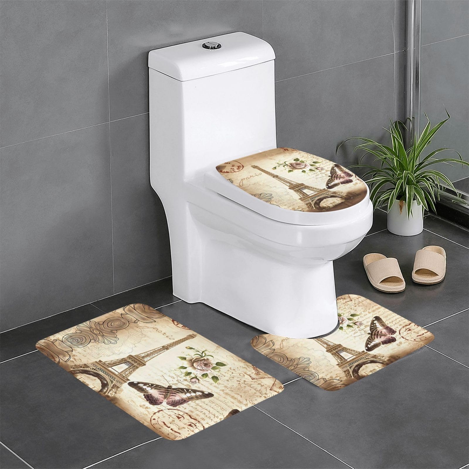 Tapis de sol de salle de bain absorbant séchage rapide antidérapant lot 3