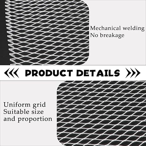 Miniatura 3 de 10 piezas desechables de aluminio para barbacoa al aire libre, alfombrillas de malla antiadherentes para cocinar, hornear y acampar (12 x 15.3