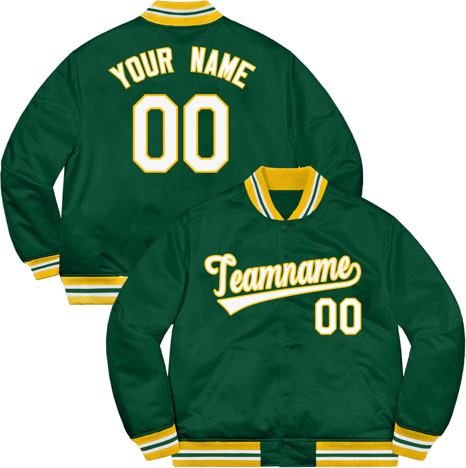 Custom Men Women Boy Fashion Lightweight Baseball Jacket Personalized Embroidered Name and Number Sport Coats